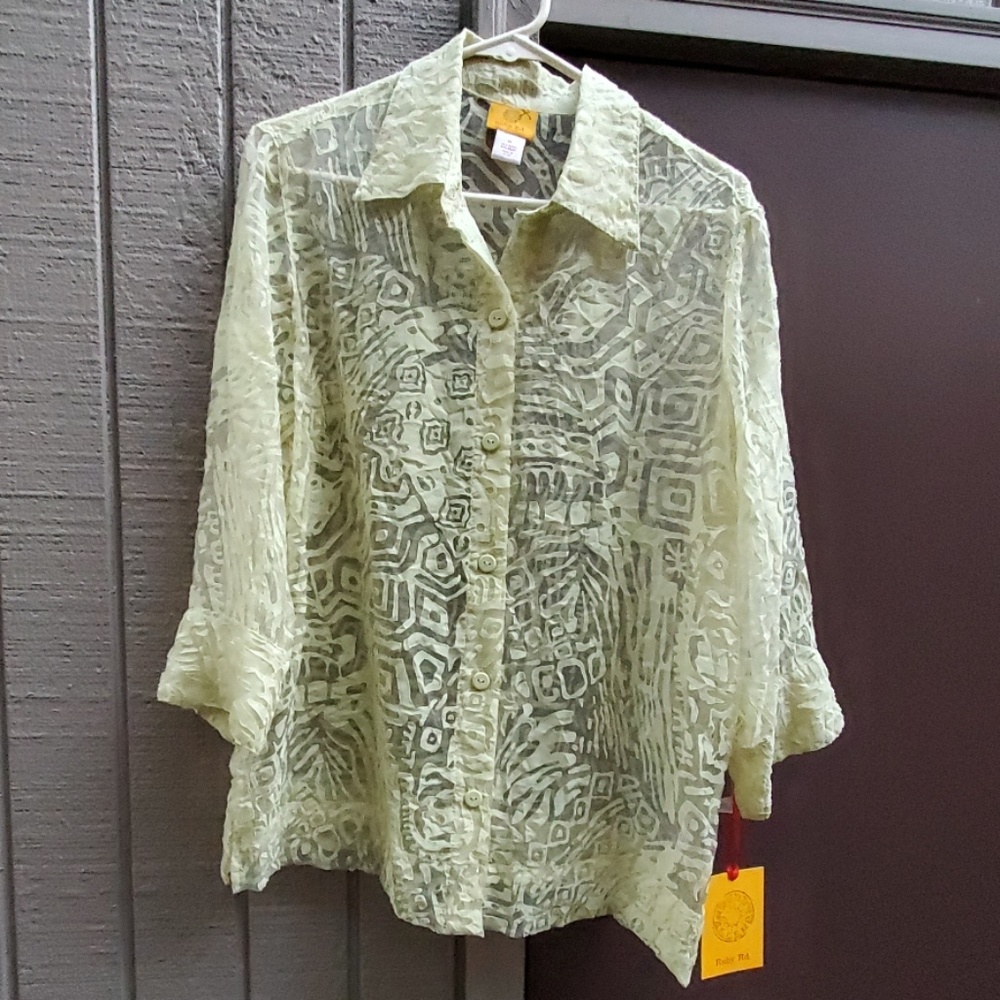Ruby Rd. See thru Blouse
